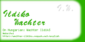 ildiko wachter business card